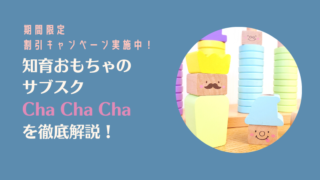 【期間限定40%オフ】知育おもちゃのサブスクCha Cha Chaの口コミ・感想