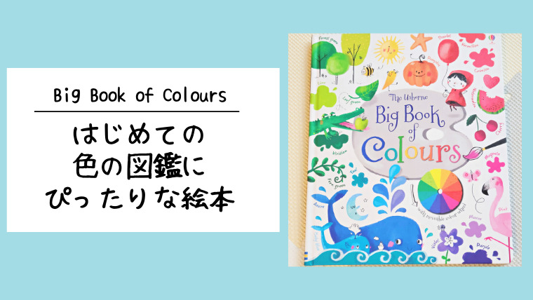 Big Book of Colours_はじめての 色の図鑑として ぴったりな絵本